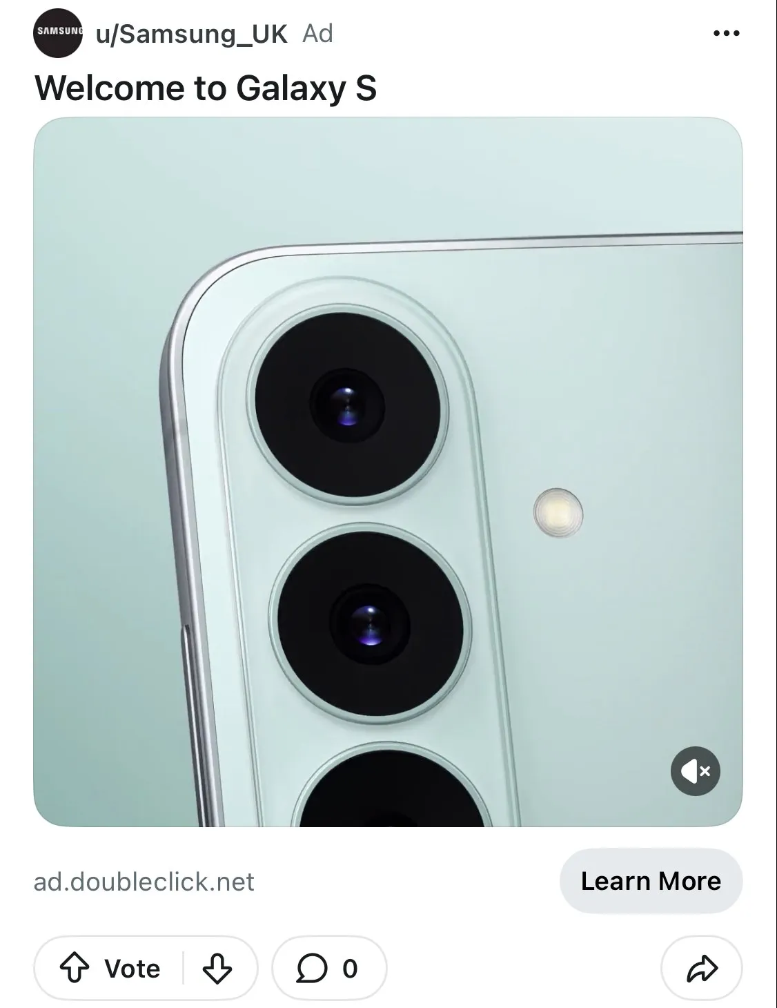 Samsung Reddit ad
